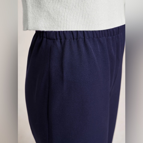 La Ligne Slim Colby Navy Straight Leg Pants - Picture 3 of 3